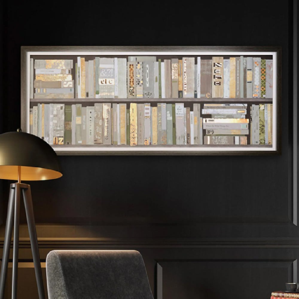 Bristow Wooden Box Office Wall Art In Grey Frame