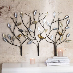 Alperton Metal Birds Tree Wall Art In Multicoloured