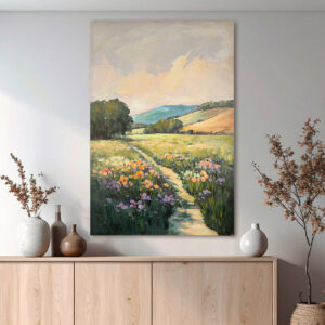 Colindale Canvas Landscape Wall Art In Multicoloured