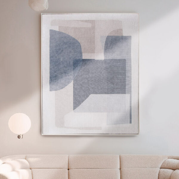 Colindale Canvas Rectangular Geometric Wall Art In Multicoloured